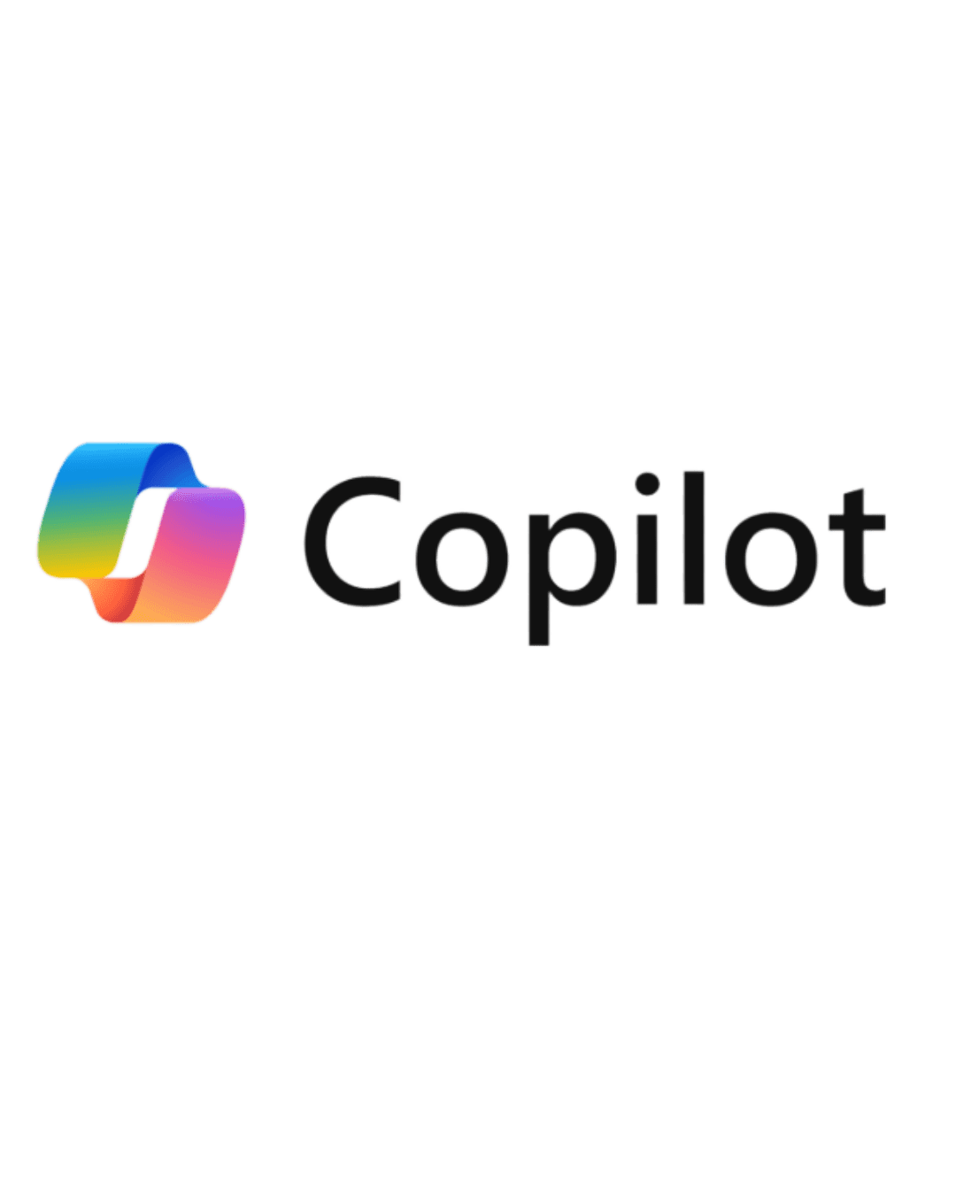 Trustack MSP Cyber Security, IT Services, IT Support. The image displays the word "Copilot" beside a multicolored logo with a gradient, featuring curved shapes in blue, purple, pink, orange, and green that create an abstract design. The text appears in a black, rounded sans-serif font reminiscent of a thorough security audit approach.