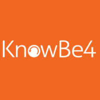Trustack MSP Cyber Security, IT Services, IT Support. The KnowBe4 logo displays the company name in white text on an orange background, with the letter “o” stylized as a circular arrow—reflecting innovation seen in solutions like the Copilot Readiness Assessment.